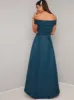 Bardot Printed Midi Dip Hem Dress in Green sold by Chi Chi London