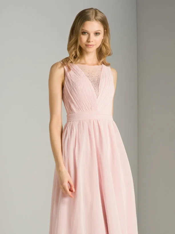 Ruched Detail Maxi Dress in Pink sold by Chi Chi London product image thumbnail 2