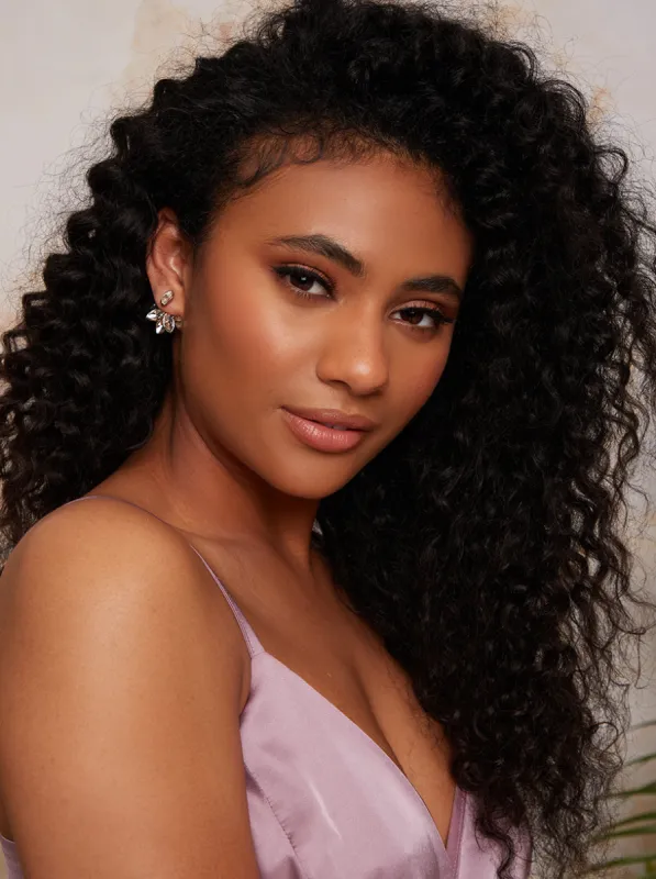 Gemstone Embellished  Earrings in Rose Gold sold by Chi Chi London