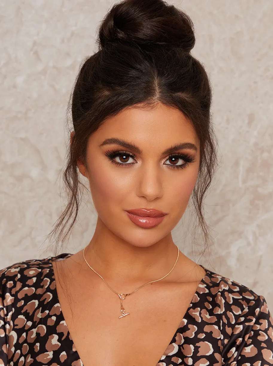 T-Bar Necklace in Gold Tone sold by Chi Chi London product image thumbnail 2