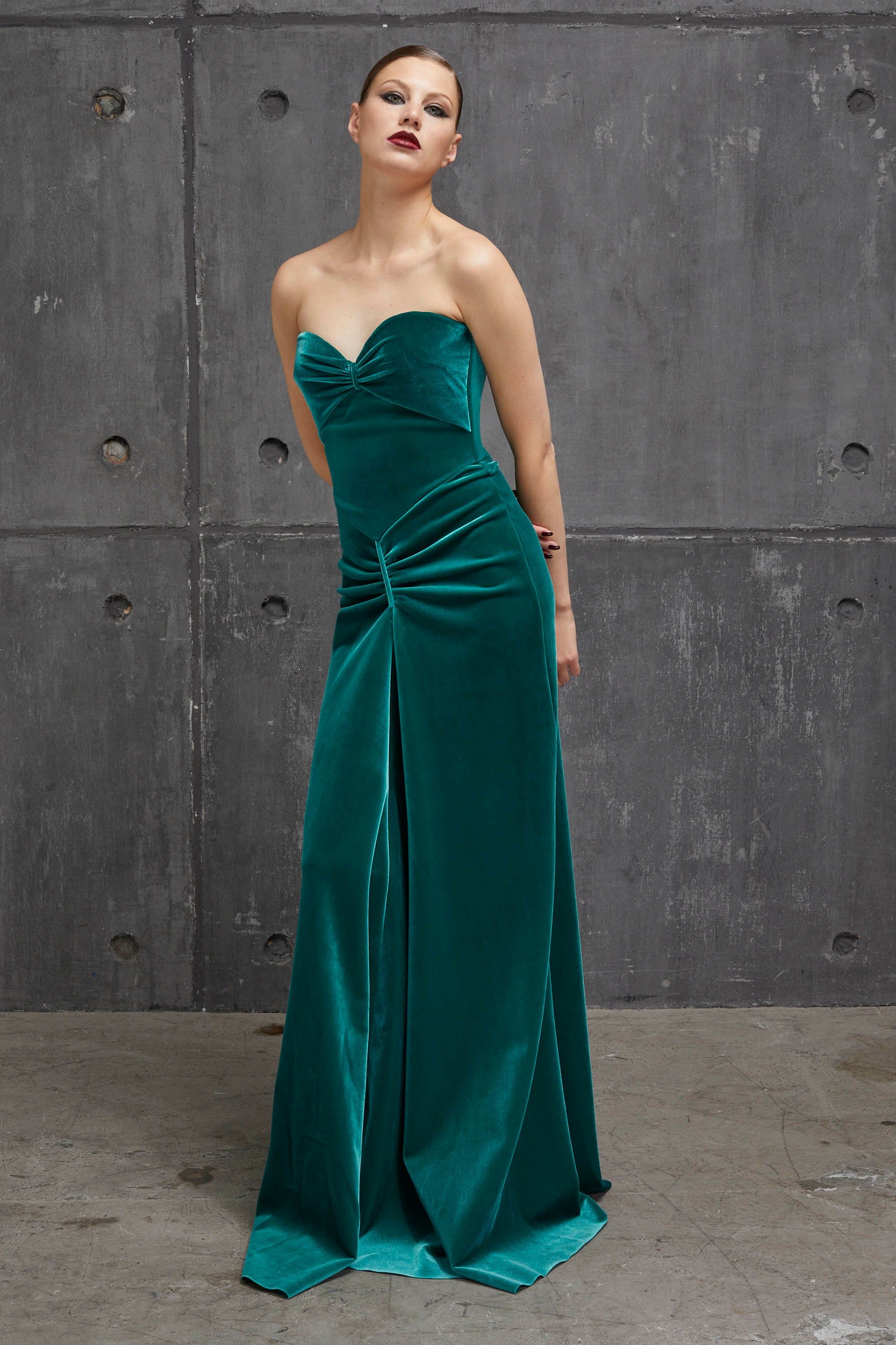MALIK VELVET GOWN sold by Chiara Boni product image thumbnail 3