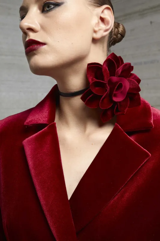 FLOWER VELVET BROOCH sold by Chiara Boni