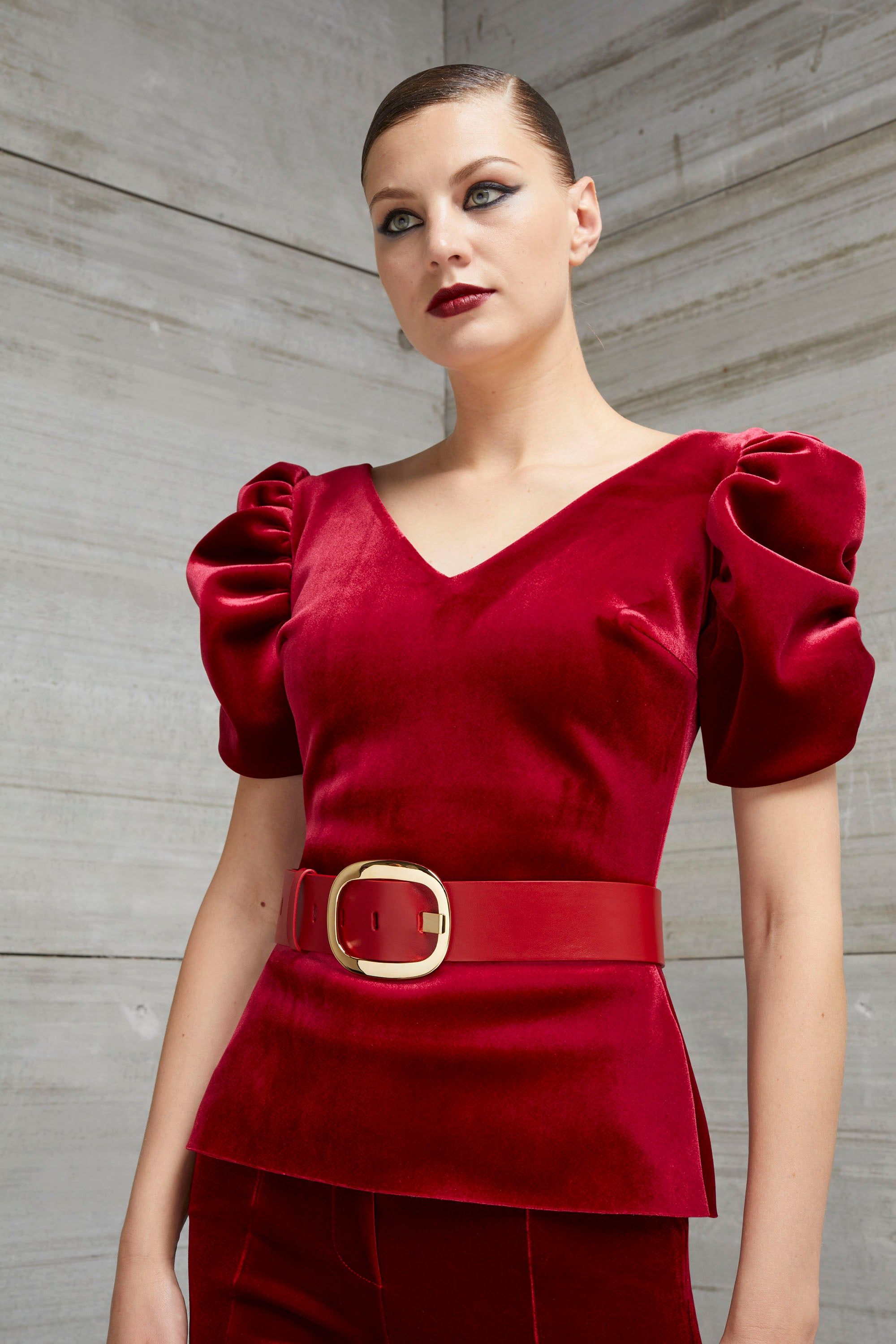 LEATHER BELT WITH METALLIC BUCKLE sold by Chiara Boni product image thumbnail 2