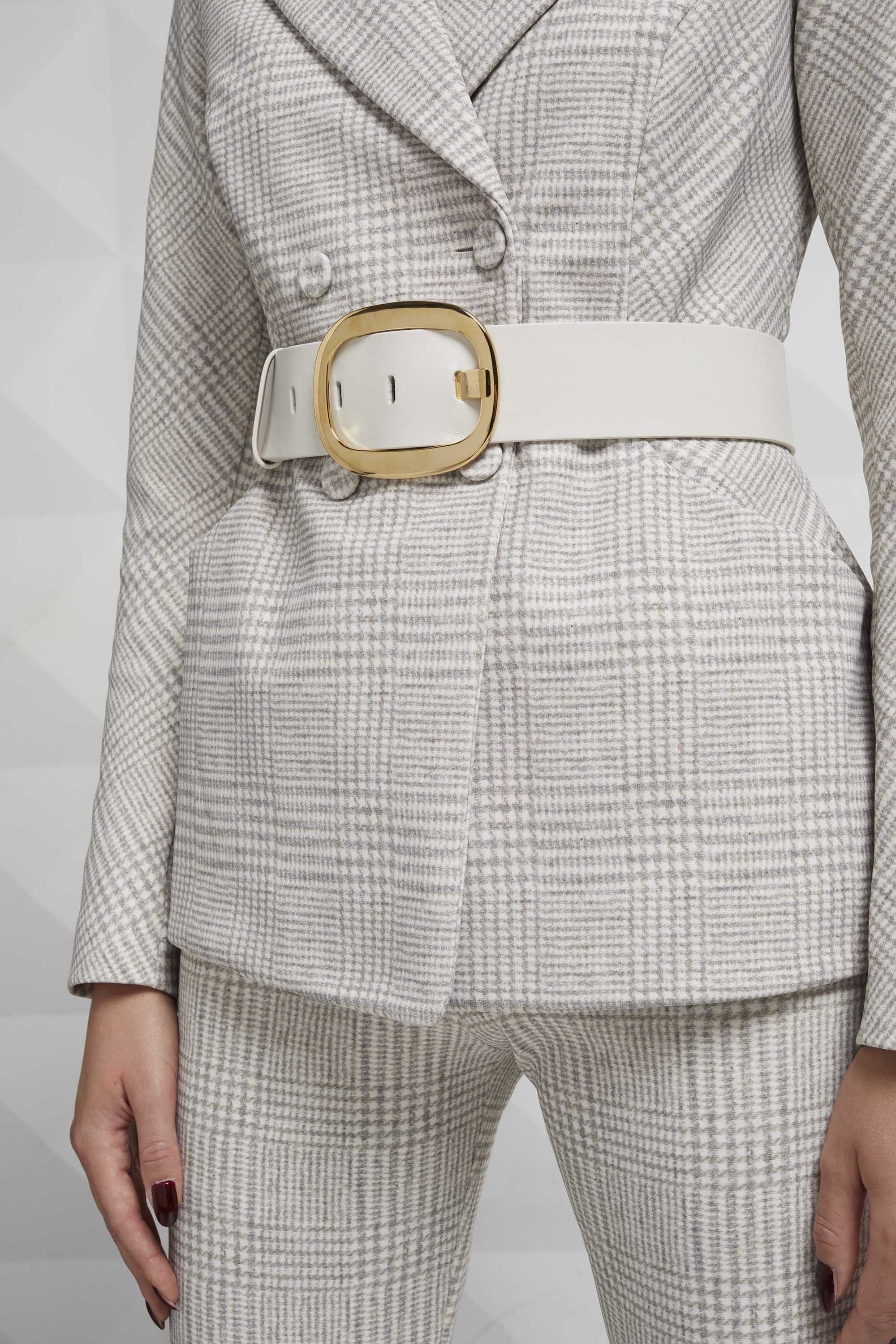 LEATHER BELT WITH METALLIC BUCKLE sold by Chiara Boni product image thumbnail 2