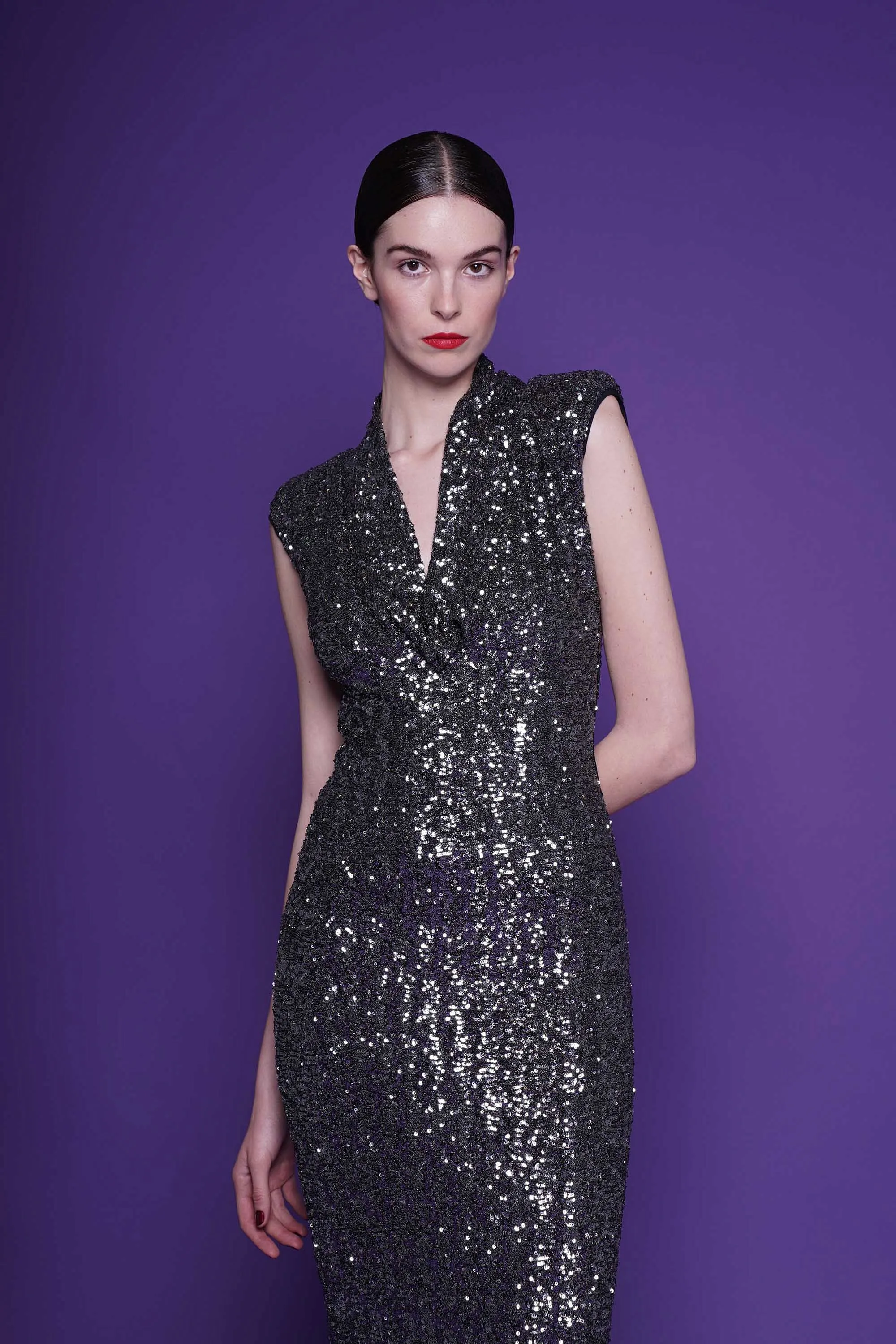 DUINA SEQUINED GOWN sold by Chiara Boni product image thumbnail 5
