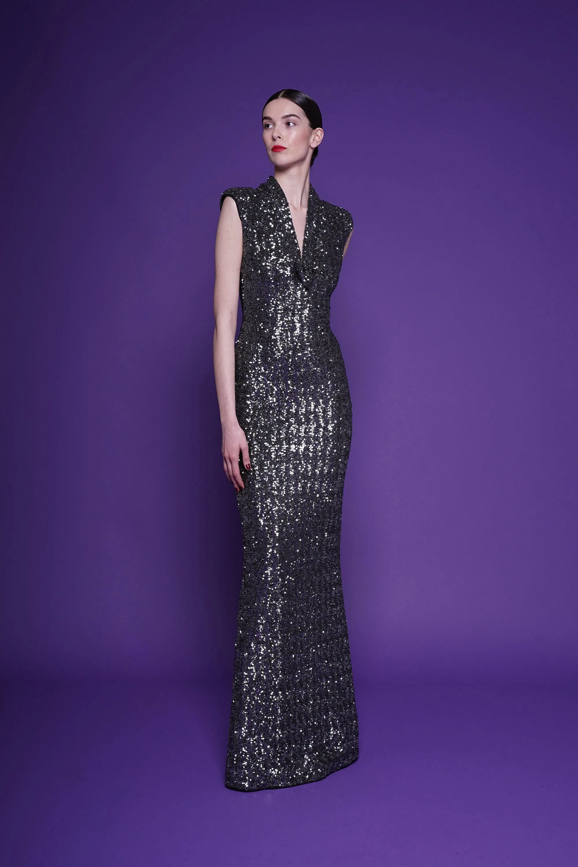 DUINA SEQUINED GOWN sold by Chiara Boni product image thumbnail 3