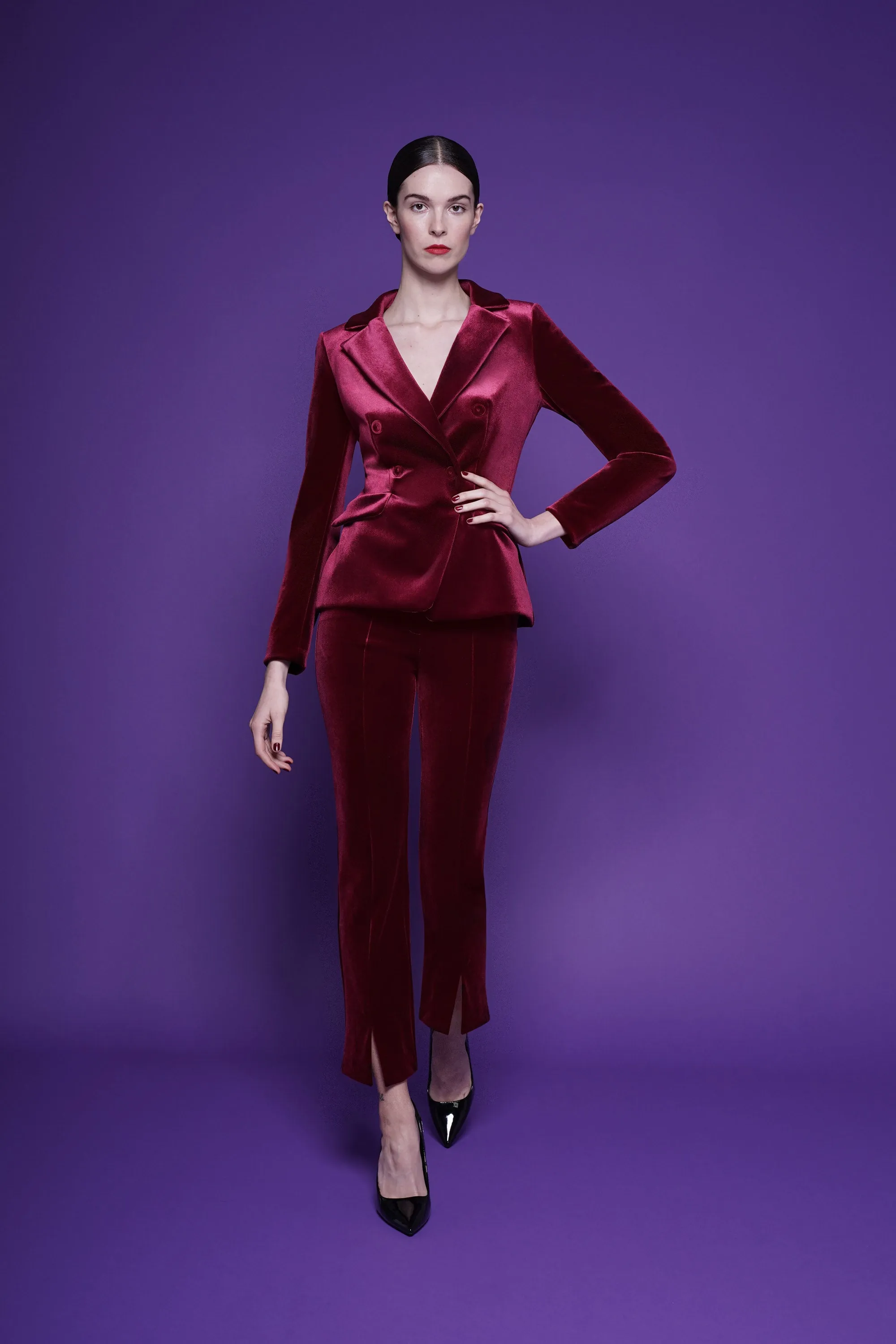 VIKA VELVET PANTS sold by Chiara Boni product image thumbnail 5