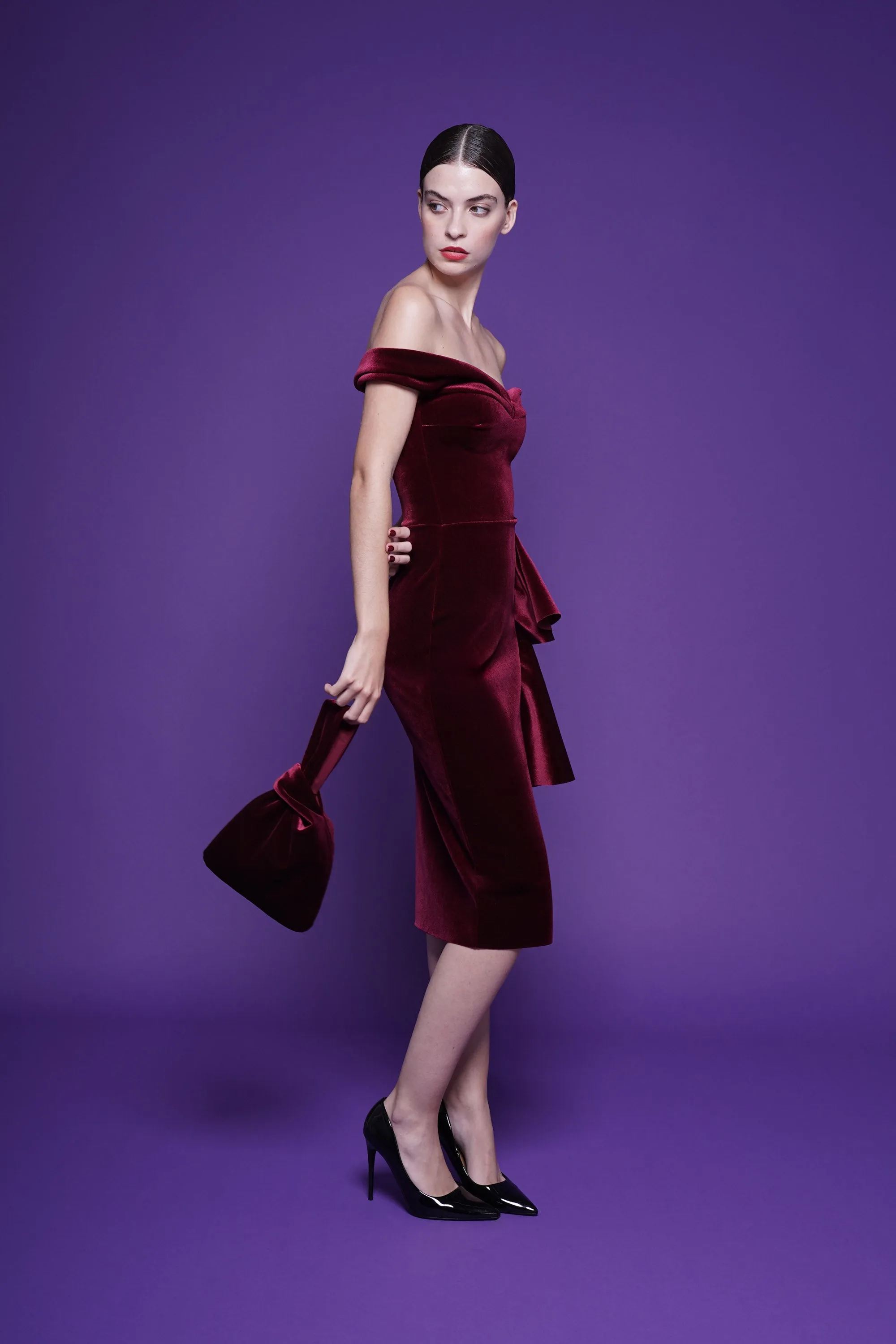 TILLY VELVET BAG sold by Chiara Boni product image thumbnail 3