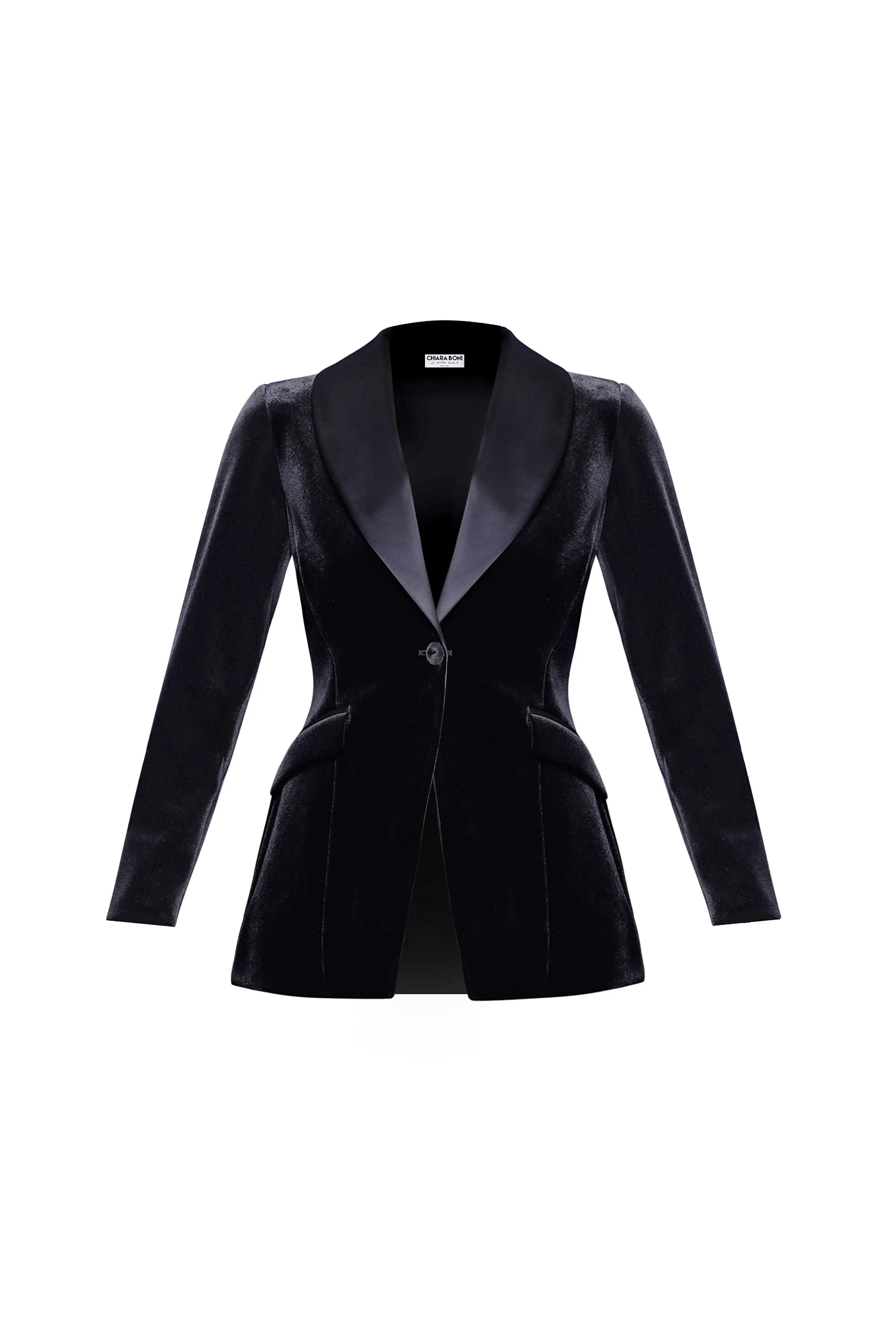 DASMARINAS SATIN AND VELVET JACKET sold by Chiara Boni product image thumbnail 2