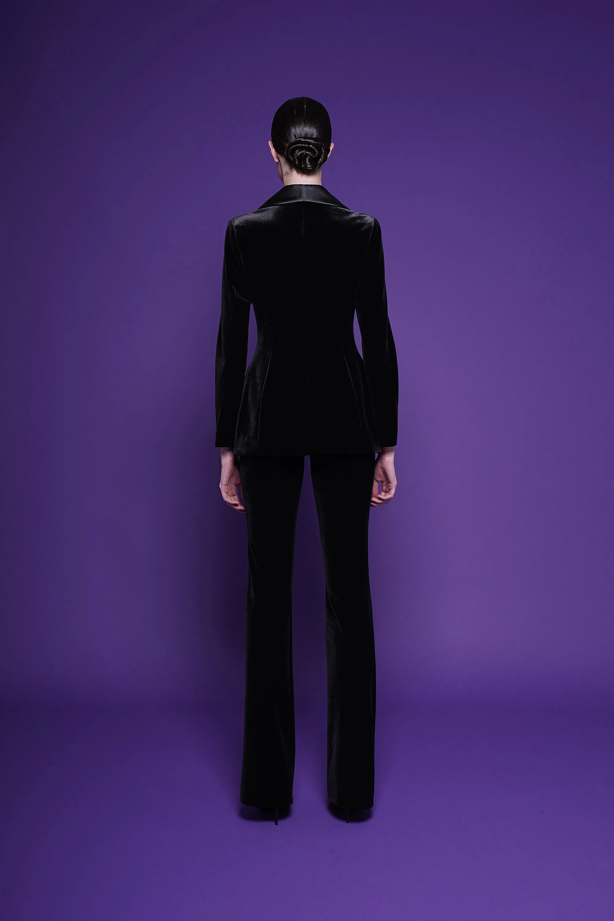 DASMARINAS SATIN AND VELVET JACKET sold by Chiara Boni product image thumbnail 4