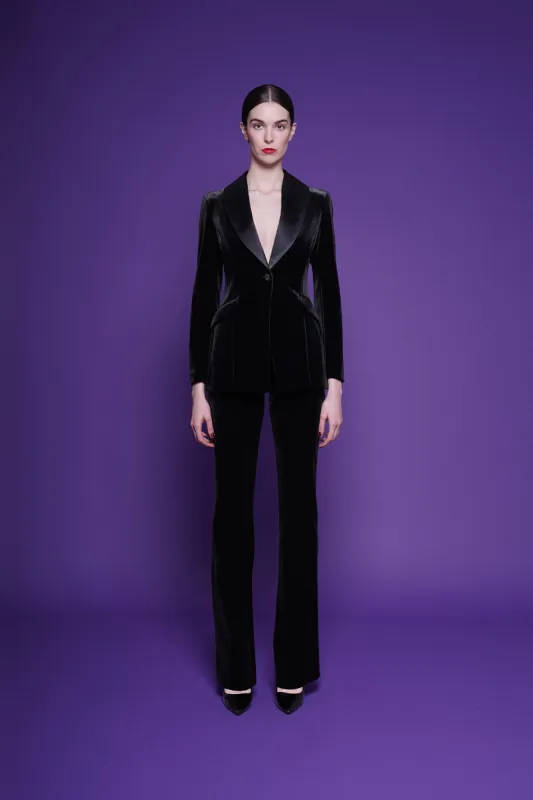 DASMARINAS SATIN AND VELVET JACKET sold by Chiara Boni