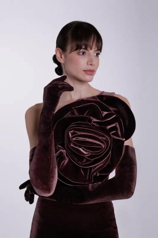 LONG VELVET GLOVES sold by Chiara Boni