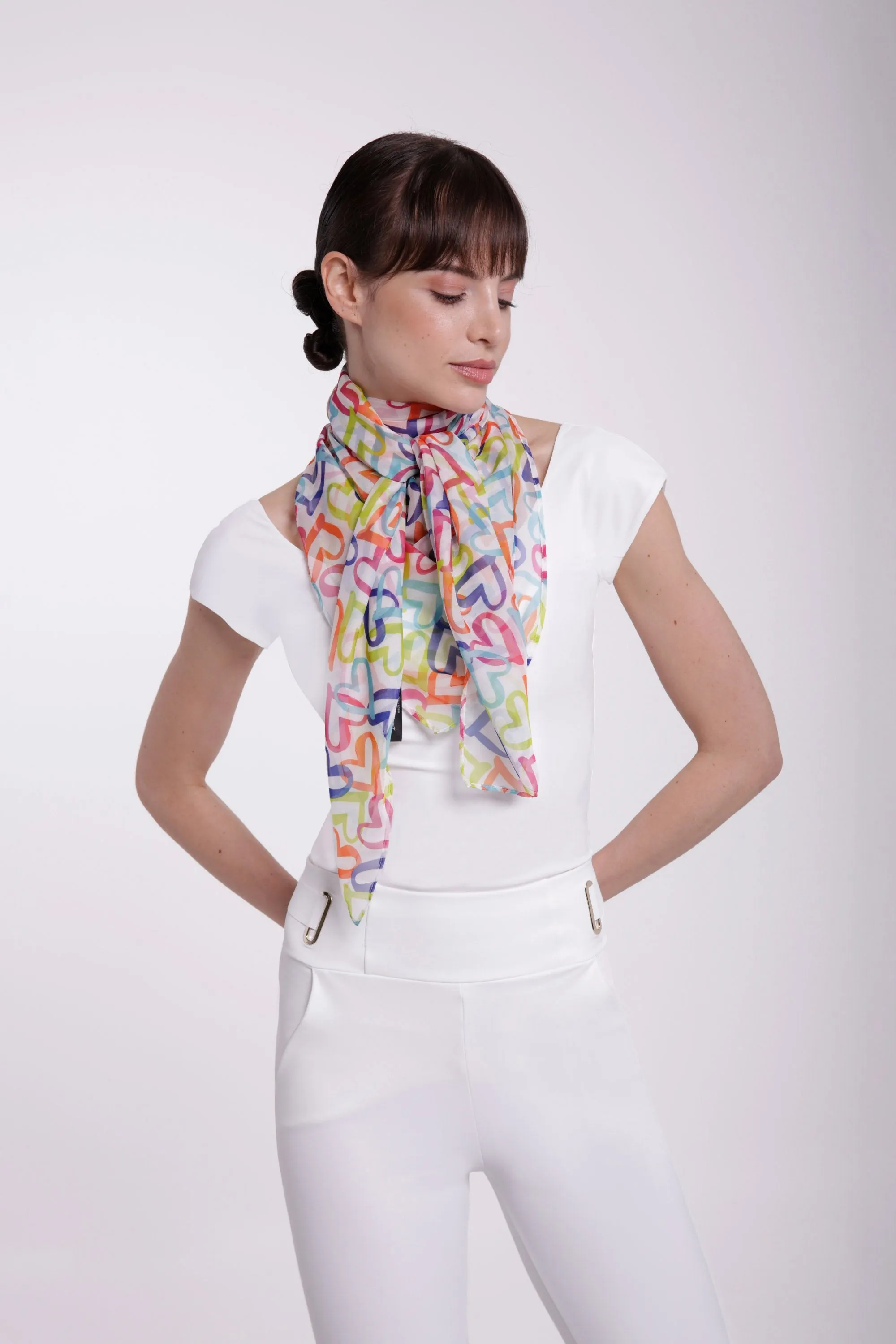 PRINTED CHIFFON SCARF sold by Chiara Boni product image thumbnail 3