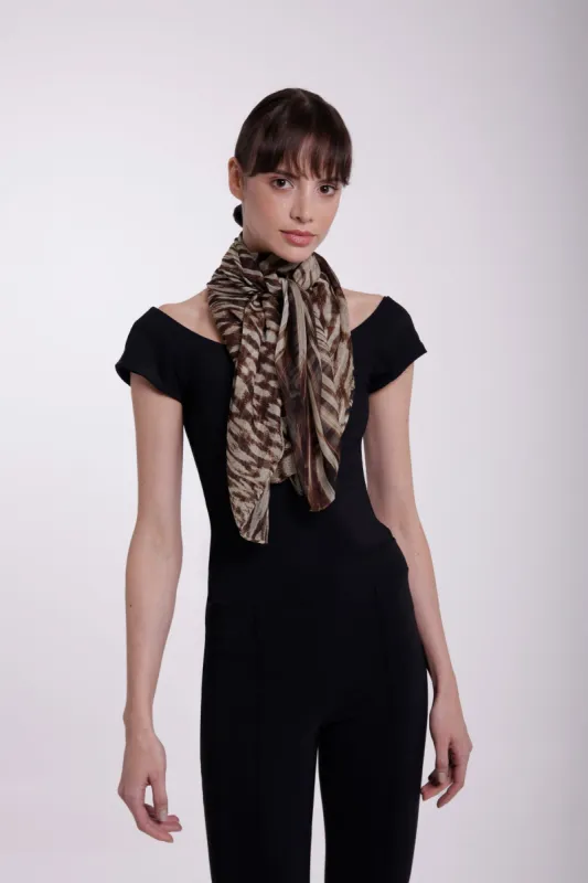 PRINTED CHIFFON SCARF made by Chiara Boni