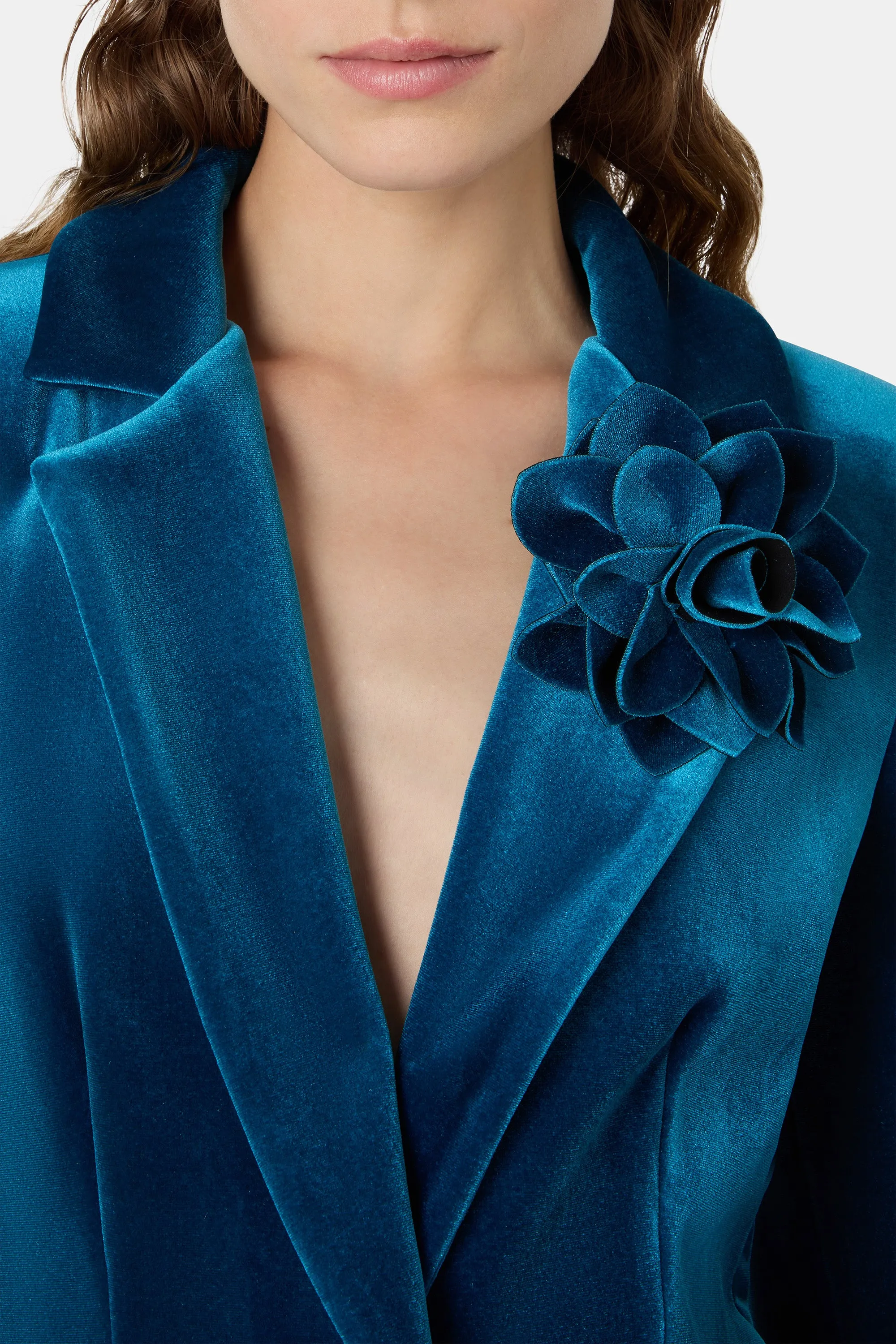 Velvet Flower Brooch sold by Chiara Boni product image thumbnail 3