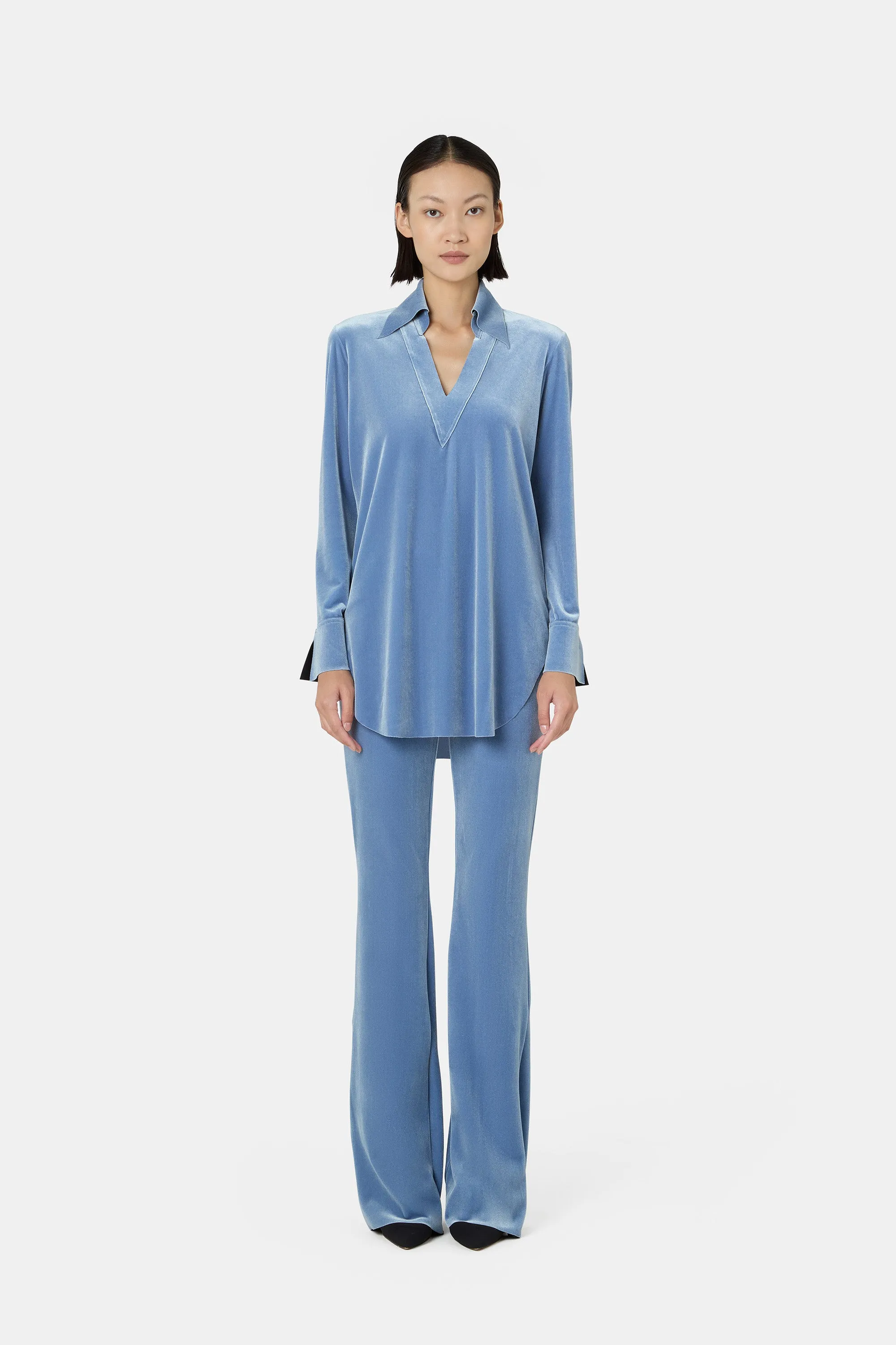 Atena Velvet Shirt sold by Chiara Boni