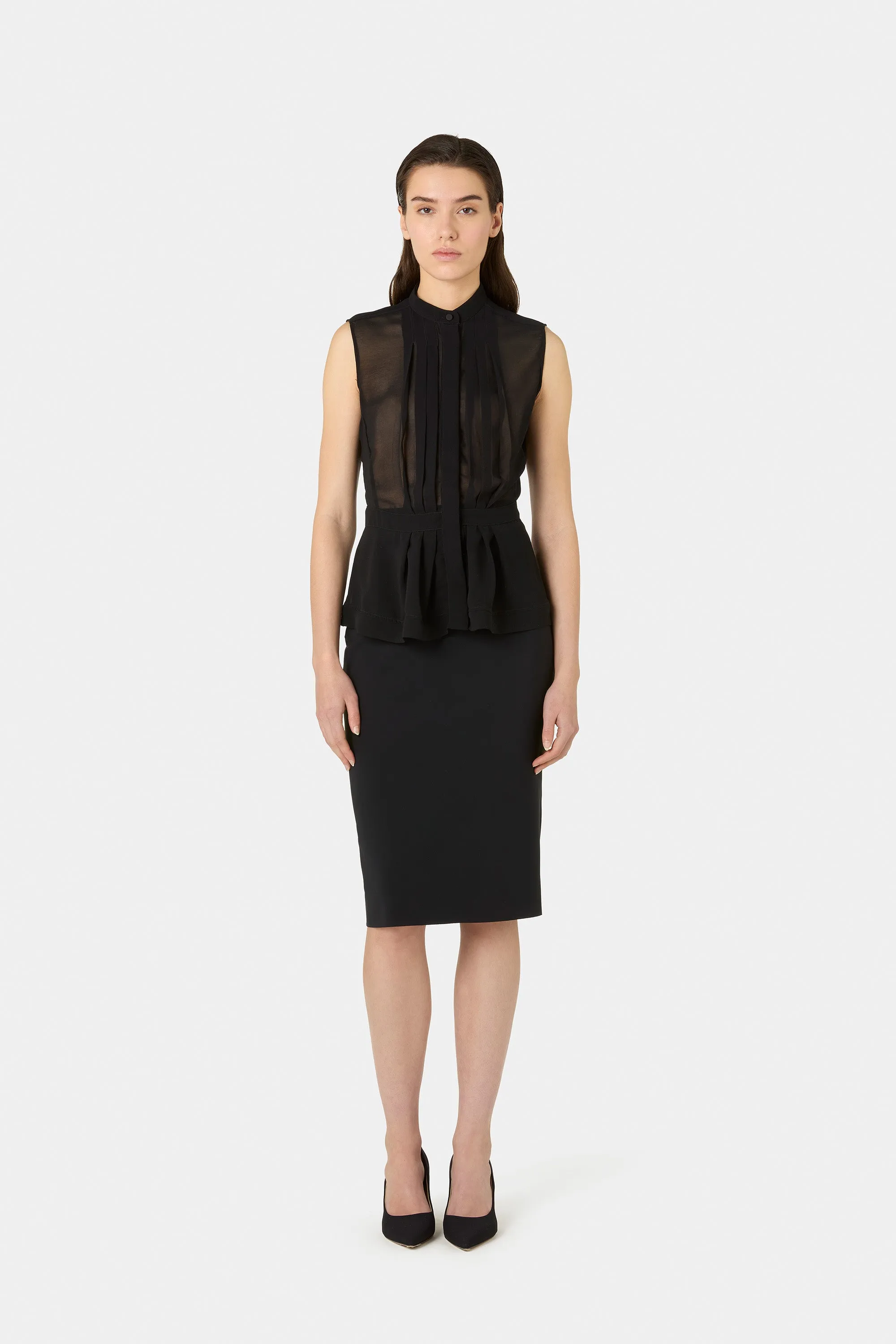 Gentia Georgette Shirt sold by Chiara Boni