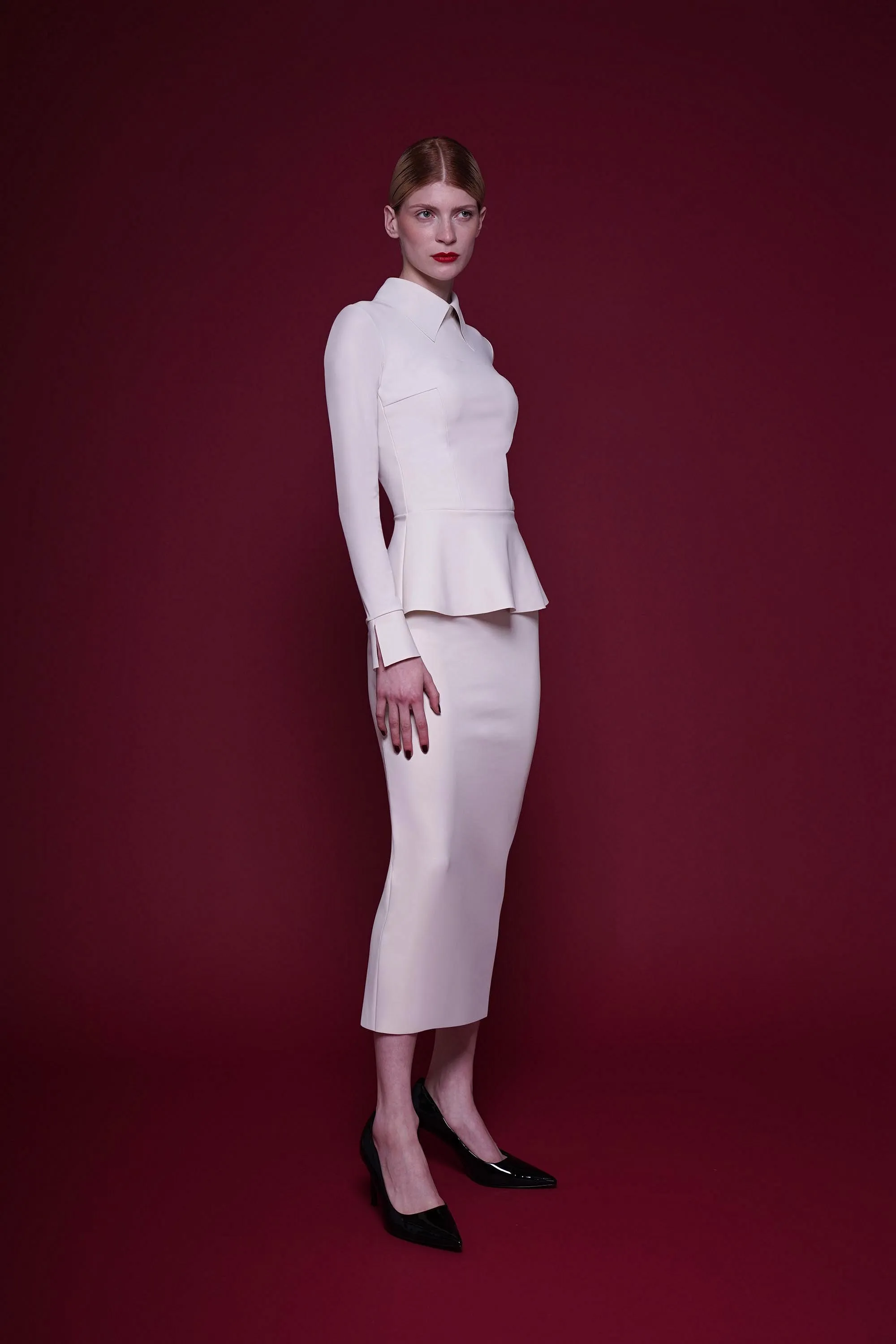LUMINETTE MIDI SKIRT sold by Chiara Boni product image thumbnail 3