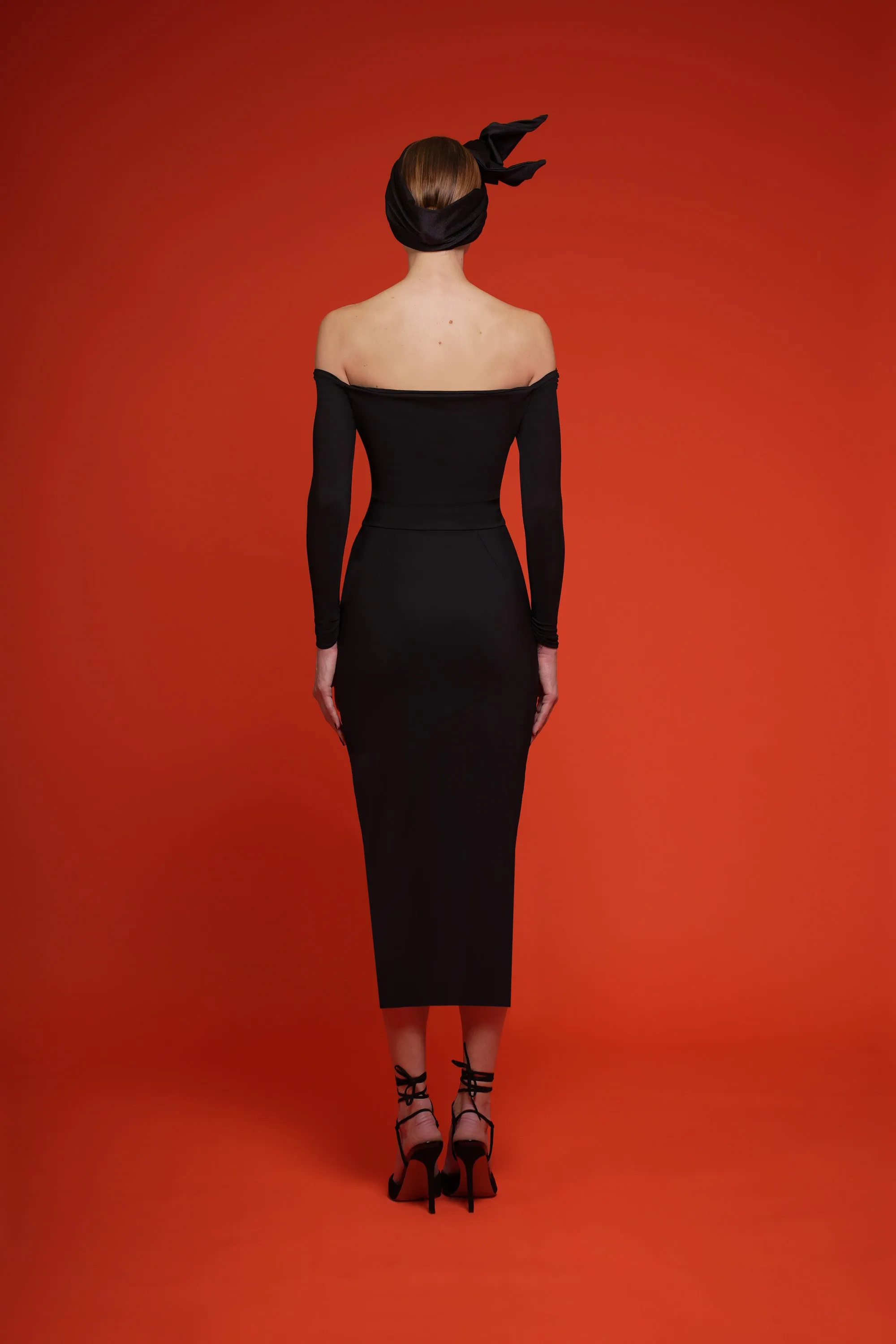 YU MIDI DRESS sold by Chiara Boni product image thumbnail 4