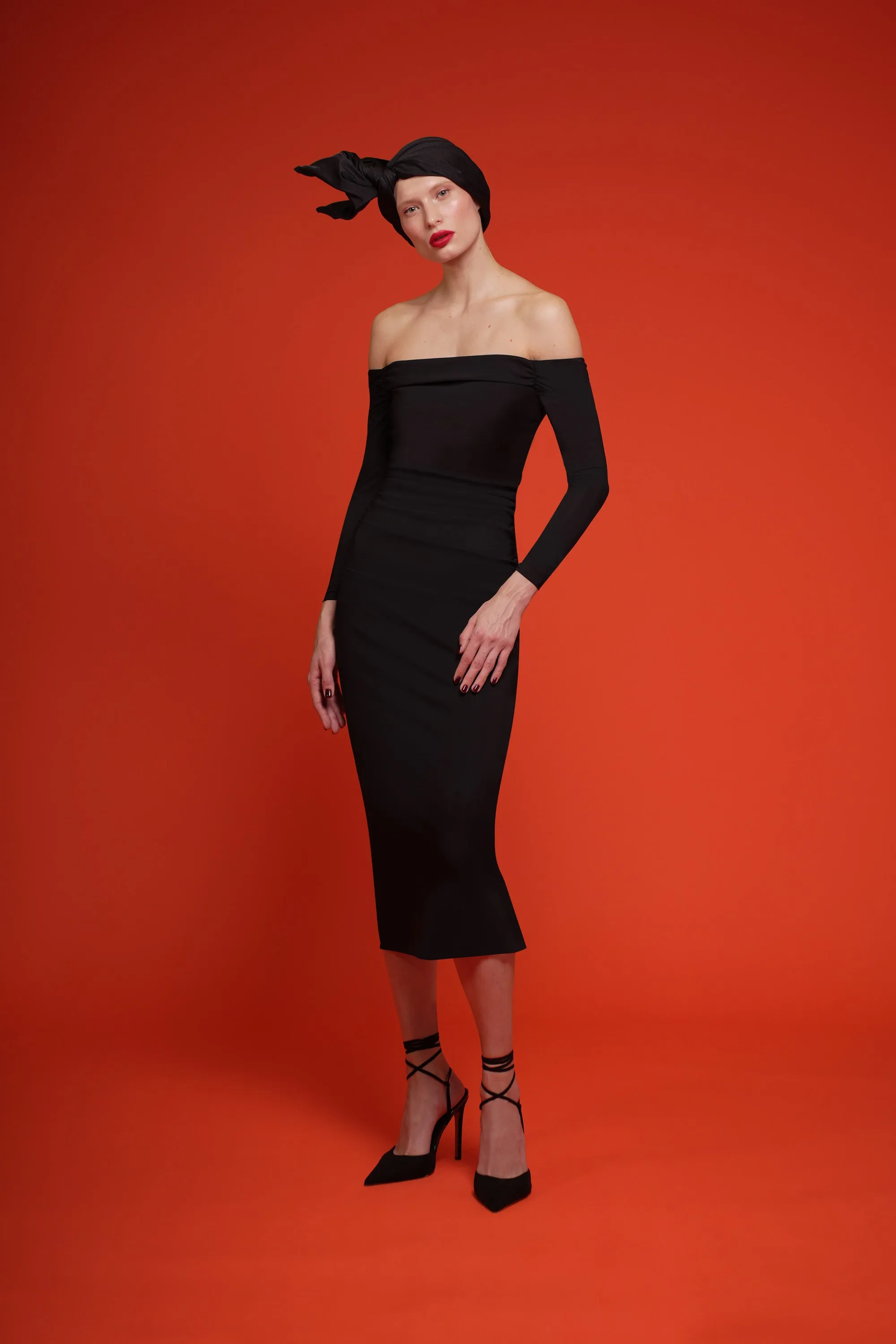 YU MIDI DRESS sold by Chiara Boni product image thumbnail 3