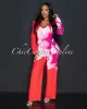 *Rena Tomato White Floral Print Blazer & Wide Pants Set sold by Chic Couture
