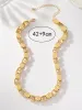 *Simie Chunky Egg Shell Link Chain Necklace sold by Chic Couture