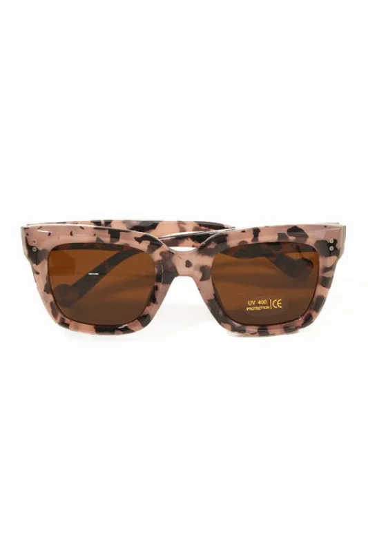 Jonny Tortoise Square Lens Sunglasses sold by Chic Couture