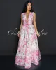 Calla Pink Floral Print Maxi Dress sold by Chic Couture