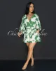 Emba Green Beige Print Romper sold by Chic Couture