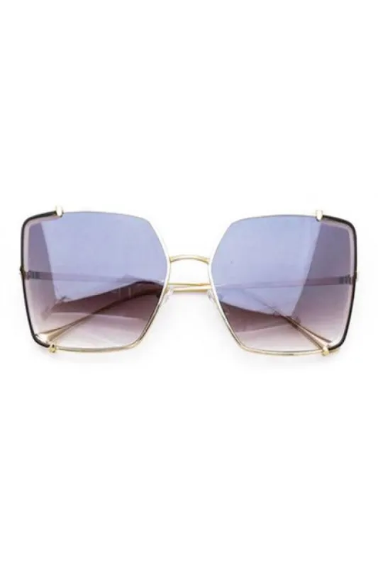 Alya Purple Gradient Big Frame Sunglasses sold by Chic Couture