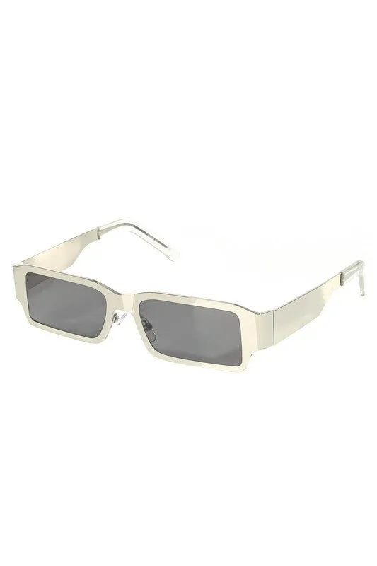*Neo Silver Retro Rectangle Sunglasses sold by Chic Couture
