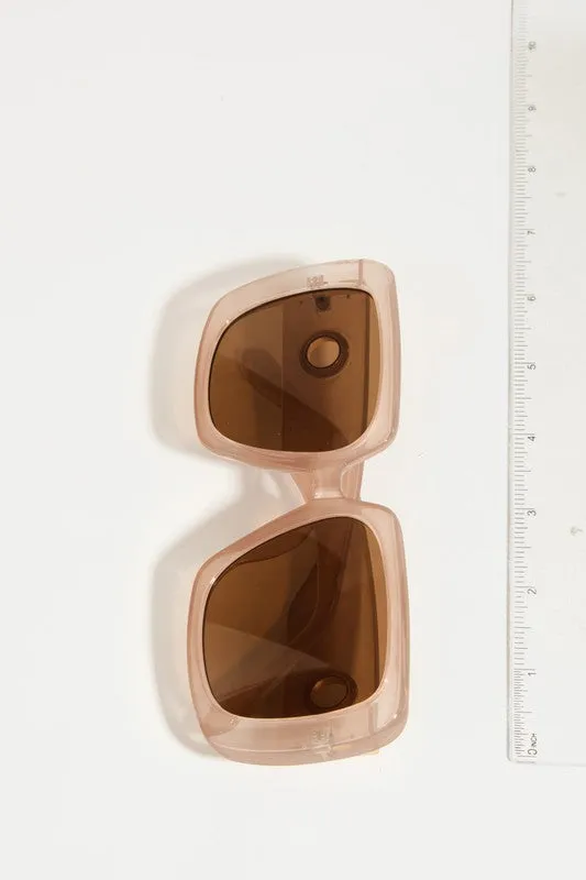 Kora Black Acetate Square Frame Sunglasses sold by Chic Couture product image thumbnail 5