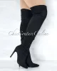 *Vogue Black Faux Suede Over-The-Knee Boots sold by Chic Couture