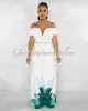 *Jaunie Off-White Green Leaf Print Gold Link Belt Jumpsuit sold by Chic Couture