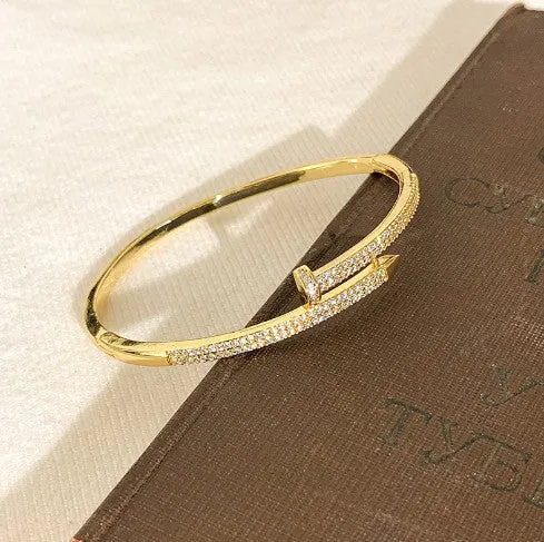 Maddy Sparkly Pave Nail Bracelet sold by Chic Couture product image thumbnail 2