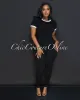 Sharana Black White Trim Crop Top & Leggings Ribbed Sculpting Set sold by Chic Couture