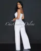 Lyla White Snake Gold Accent Strapless Jumpsuit sold by Chic Couture