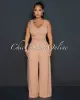 *Beverly Mocha Ruched Bust Back Key-Hole Jumpsuit sold by Chic Couture