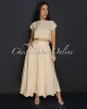 Desideria Mocha Crop Top & Maxi Skirt Set sold by Chic Couture