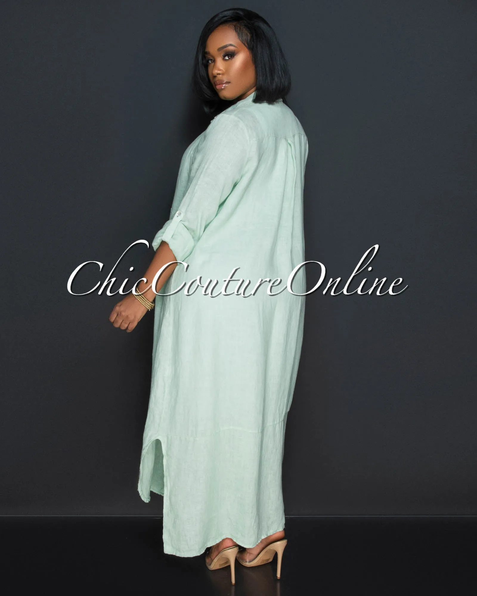 Ebanks White Ribbed SCULPTING Crop Top & Skirt Set sold by Chic Couture product image thumbnail 5