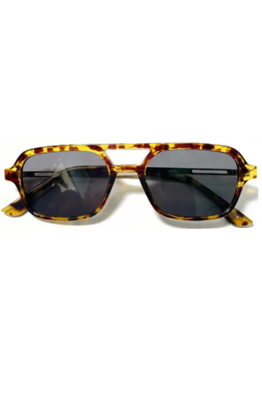 Indiya Tortoise Retro Aviator Sunglasses sold by Chic Couture