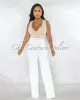 *Faina Off-White Belt High Waist Palazzo Pants sold by Chic Couture