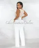 *Faina Off-White Belt High Waist Palazzo Pants sold by Chic Couture