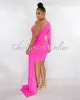 Cameo Hot Pink Single Sleeve Long Strap Accent Dress sold by Chic Couture