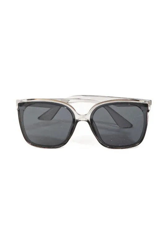 Marnie Grey Large Wayfarer Frame Sunglasses sold by Chic Couture