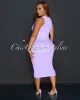 Liona Purple Sleeveless Ribbed Midi Dress sold by Chic Couture