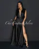 Leyla Black Sleeveless Silky Maxi Dress sold by Chic Couture