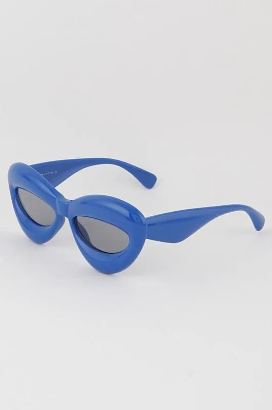 Laura Blue Balloon Sunglasses made by Chic Couture