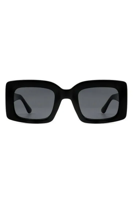Koko Black Retro Square Vintage Sunglasses sold by chic