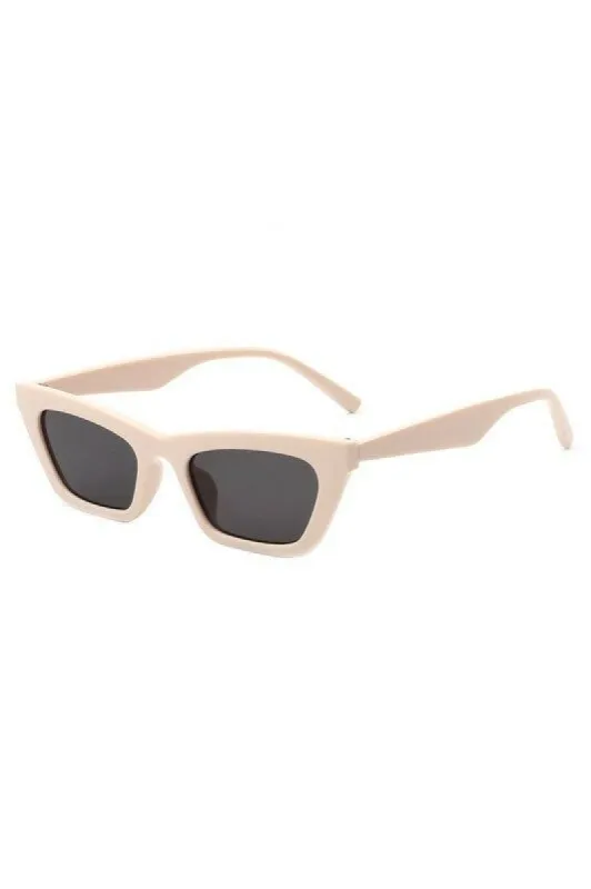 Camilla Blush Retro Slim Cat Eye Sunglasses sold by chic